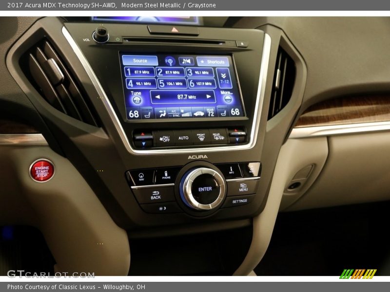 Modern Steel Metallic / Graystone 2017 Acura MDX Technology SH-AWD