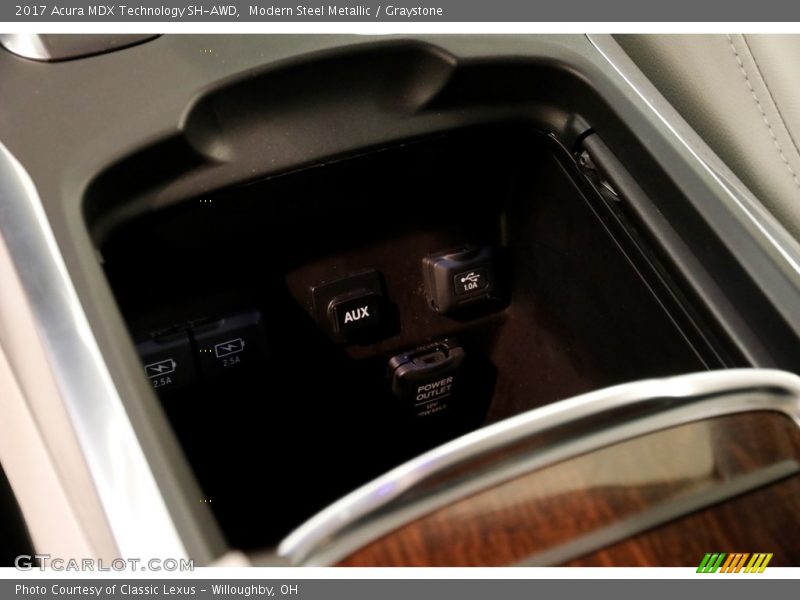Modern Steel Metallic / Graystone 2017 Acura MDX Technology SH-AWD
