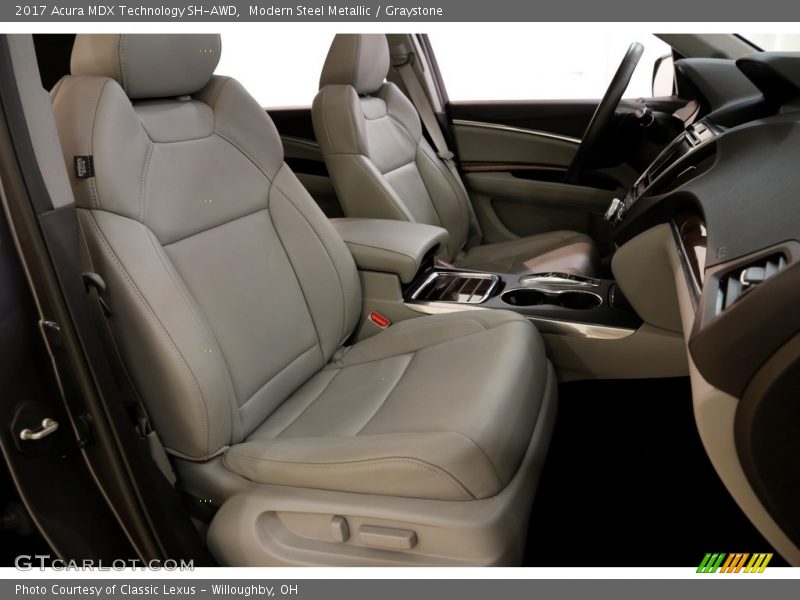 Modern Steel Metallic / Graystone 2017 Acura MDX Technology SH-AWD