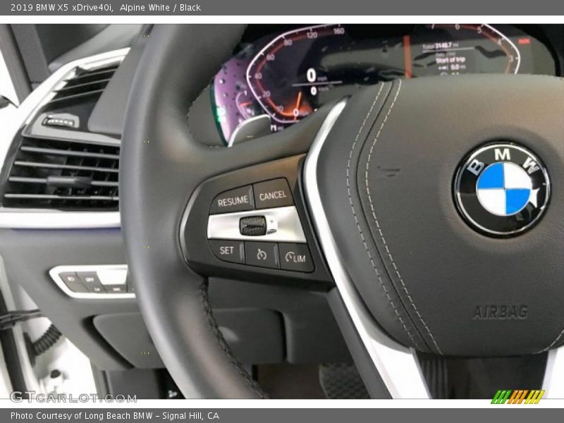 Alpine White / Black 2019 BMW X5 xDrive40i