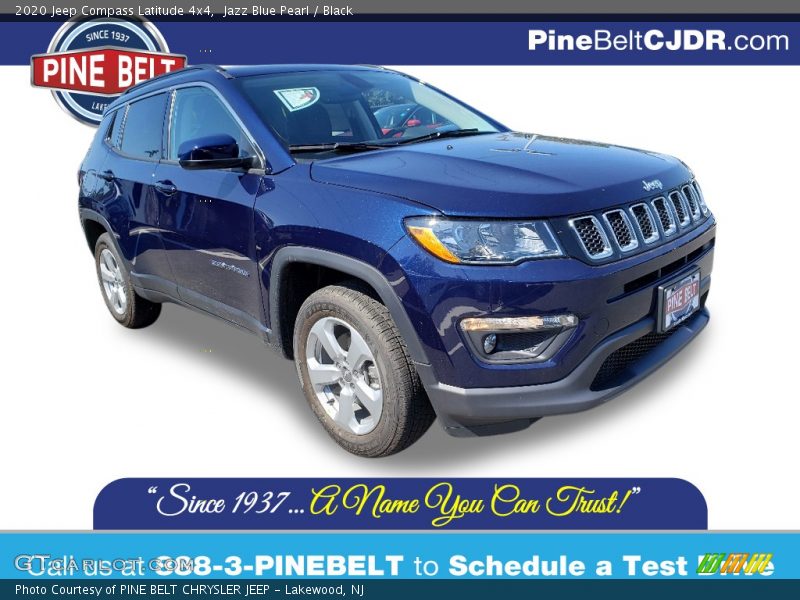 Jazz Blue Pearl / Black 2020 Jeep Compass Latitude 4x4