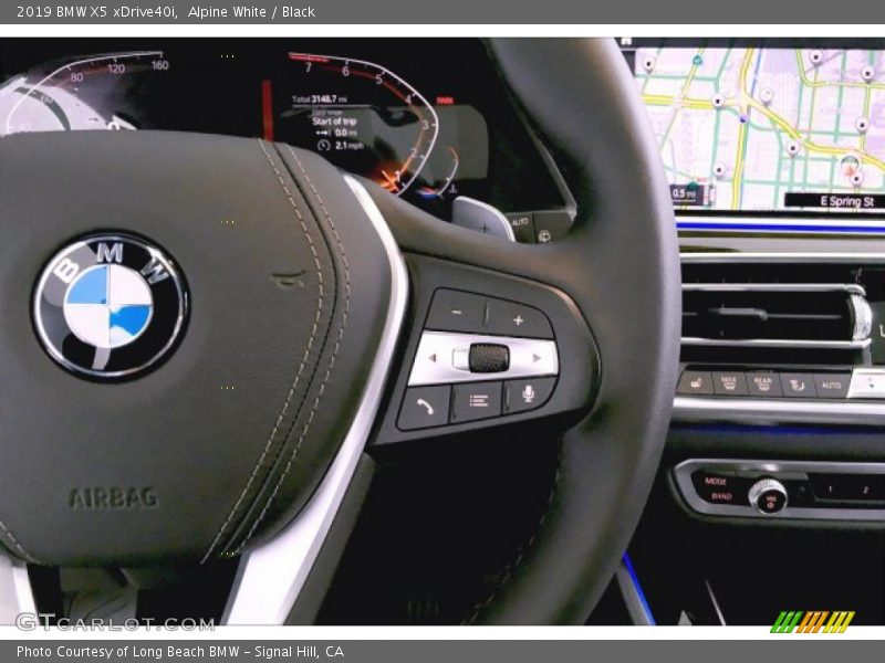 Alpine White / Black 2019 BMW X5 xDrive40i