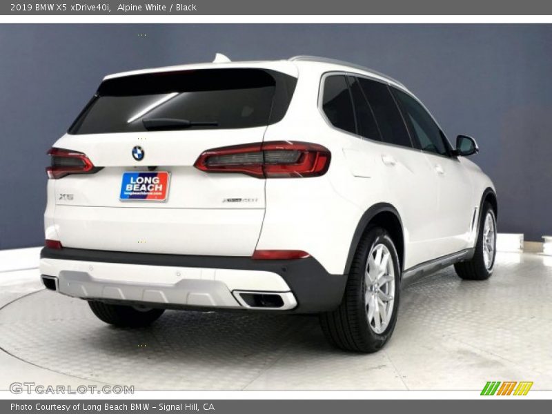 Alpine White / Black 2019 BMW X5 xDrive40i