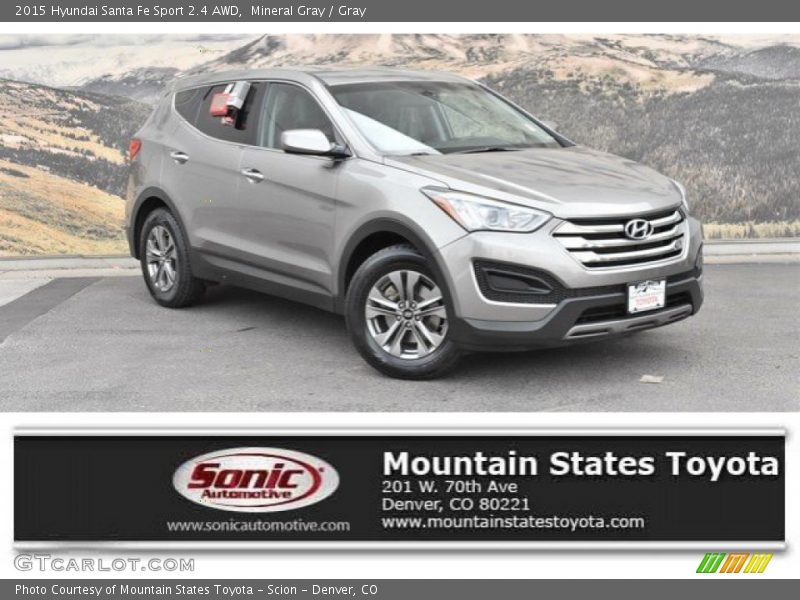 Mineral Gray / Gray 2015 Hyundai Santa Fe Sport 2.4 AWD