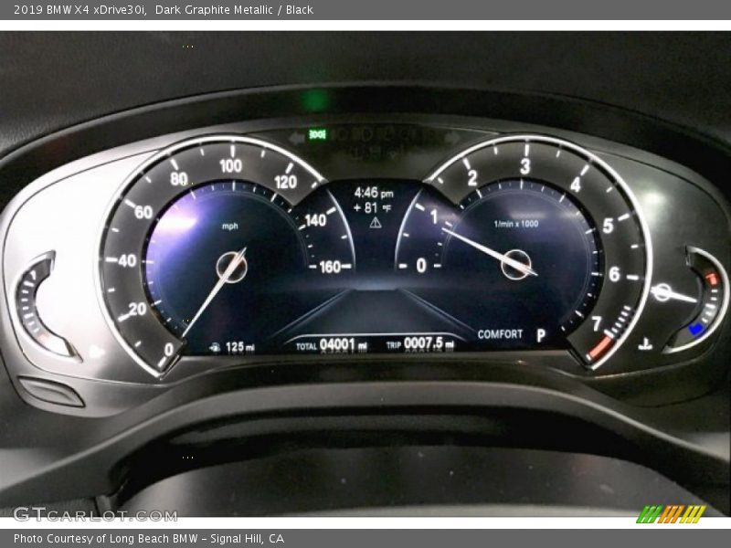 Dark Graphite Metallic / Black 2019 BMW X4 xDrive30i