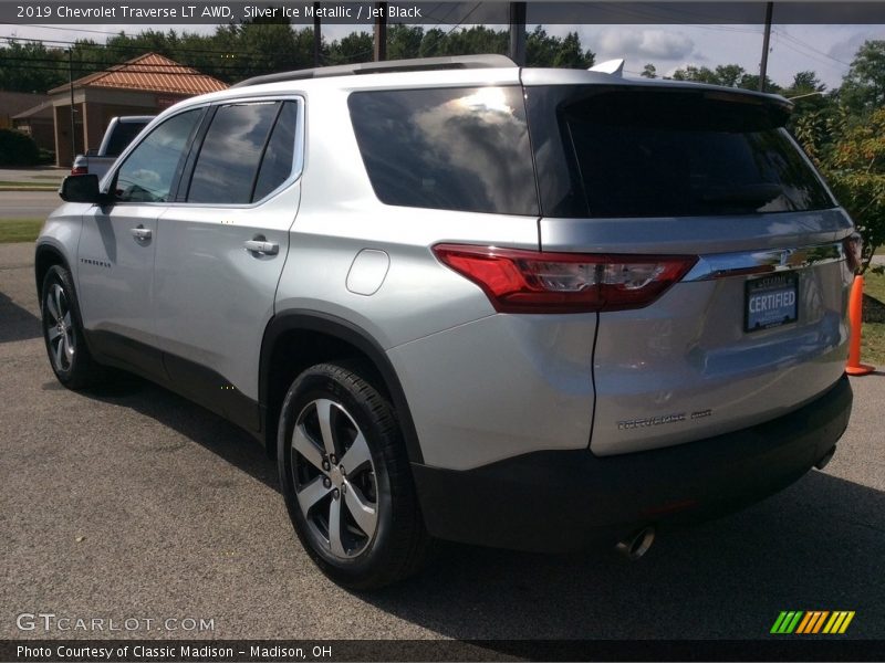 Silver Ice Metallic / Jet Black 2019 Chevrolet Traverse LT AWD