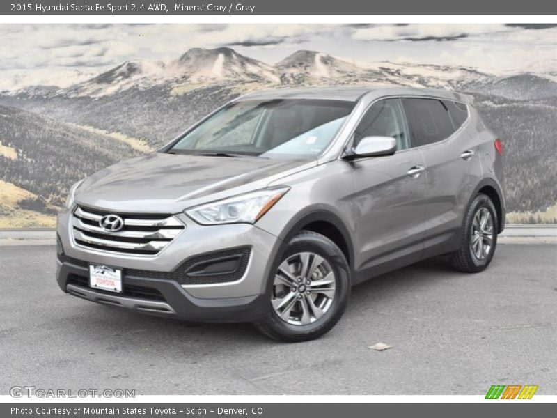 Mineral Gray / Gray 2015 Hyundai Santa Fe Sport 2.4 AWD