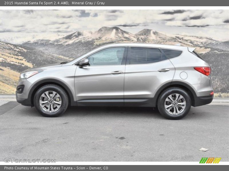 Mineral Gray / Gray 2015 Hyundai Santa Fe Sport 2.4 AWD