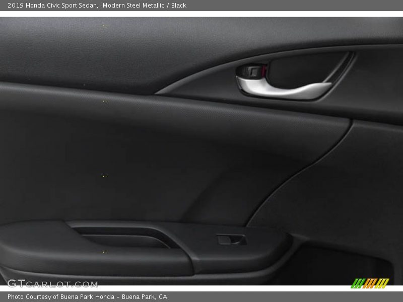 Modern Steel Metallic / Black 2019 Honda Civic Sport Sedan