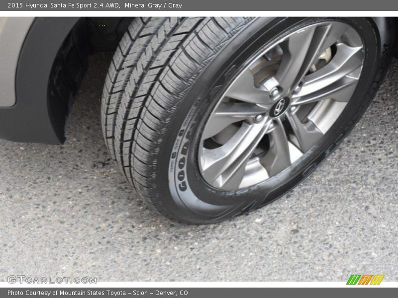 Mineral Gray / Gray 2015 Hyundai Santa Fe Sport 2.4 AWD