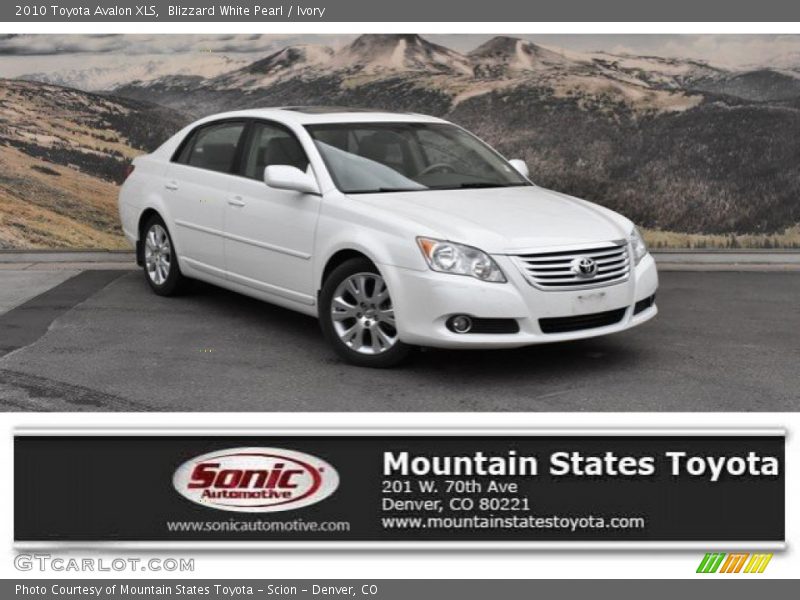 Blizzard White Pearl / Ivory 2010 Toyota Avalon XLS