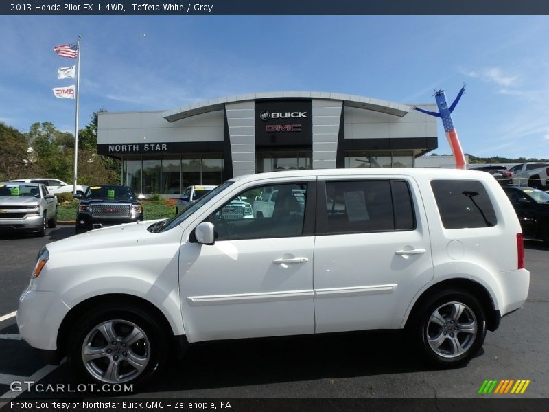 Taffeta White / Gray 2013 Honda Pilot EX-L 4WD