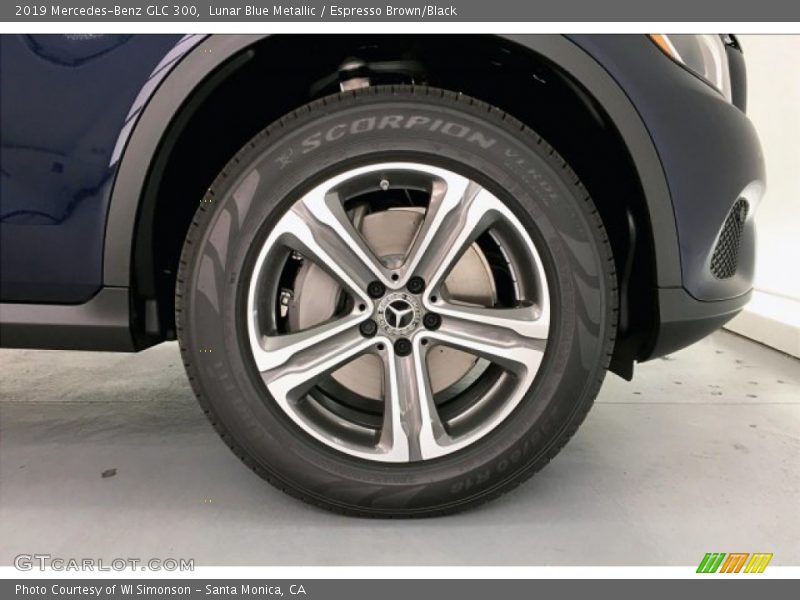 Lunar Blue Metallic / Espresso Brown/Black 2019 Mercedes-Benz GLC 300