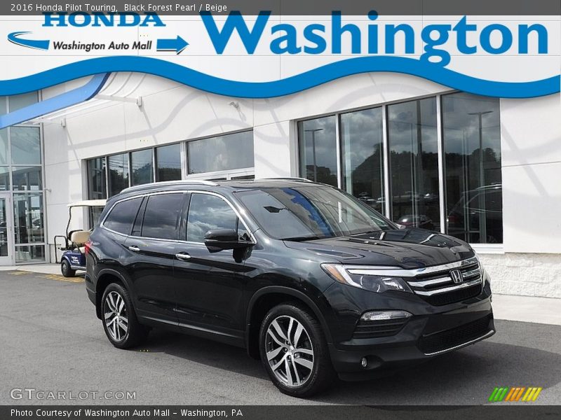 Black Forest Pearl / Beige 2016 Honda Pilot Touring