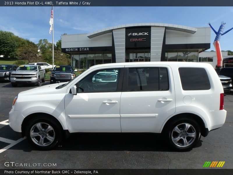 Taffeta White / Gray 2013 Honda Pilot EX-L 4WD