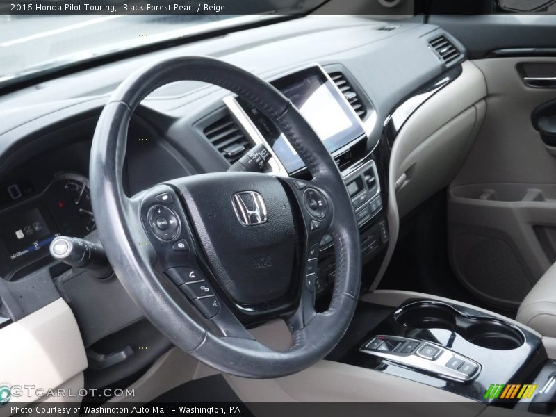 Black Forest Pearl / Beige 2016 Honda Pilot Touring