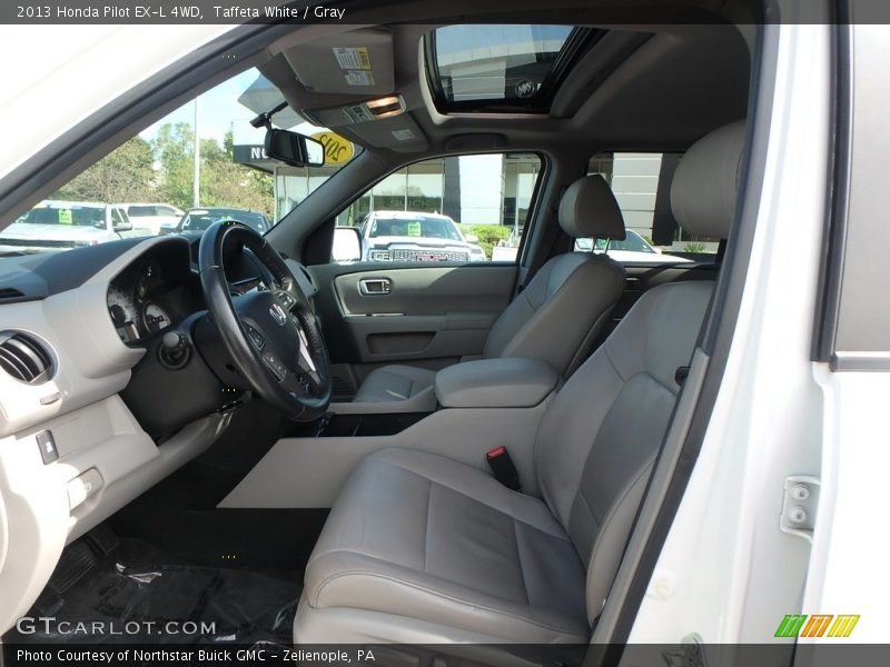 Taffeta White / Gray 2013 Honda Pilot EX-L 4WD