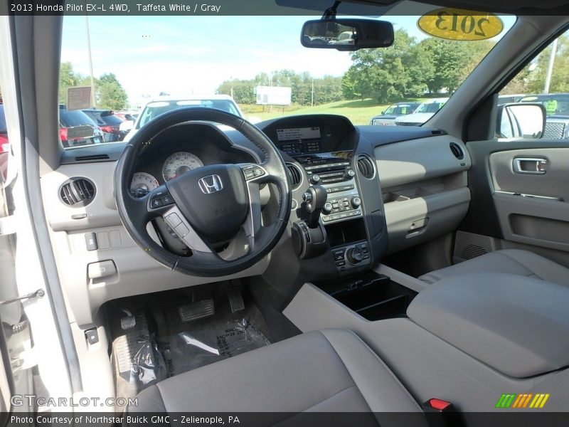 Taffeta White / Gray 2013 Honda Pilot EX-L 4WD