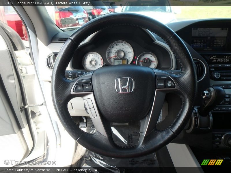 Taffeta White / Gray 2013 Honda Pilot EX-L 4WD