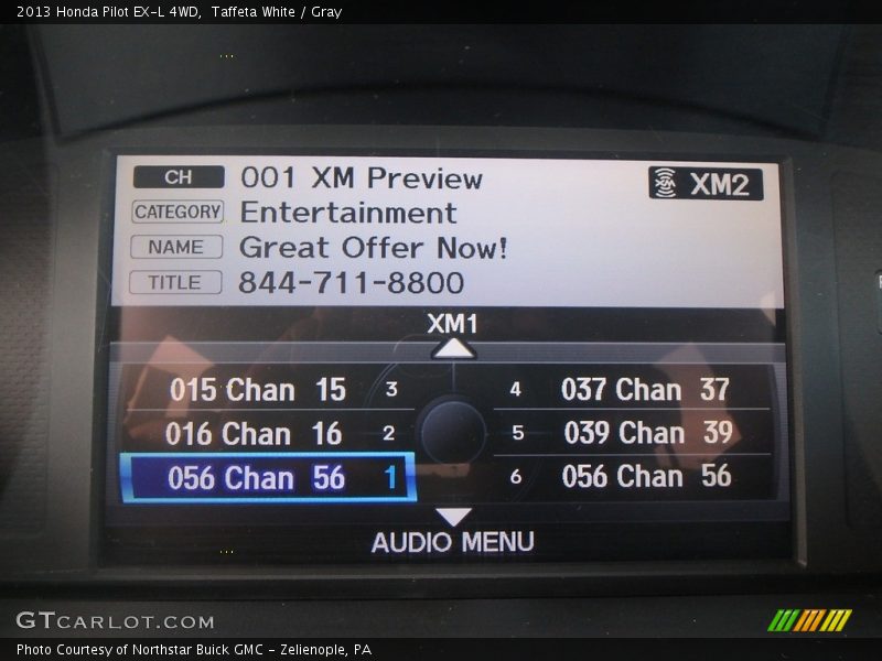 Taffeta White / Gray 2013 Honda Pilot EX-L 4WD