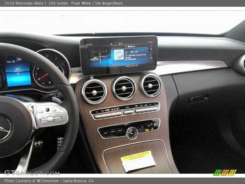 Polar White / Silk Beige/Black 2019 Mercedes-Benz C 300 Sedan