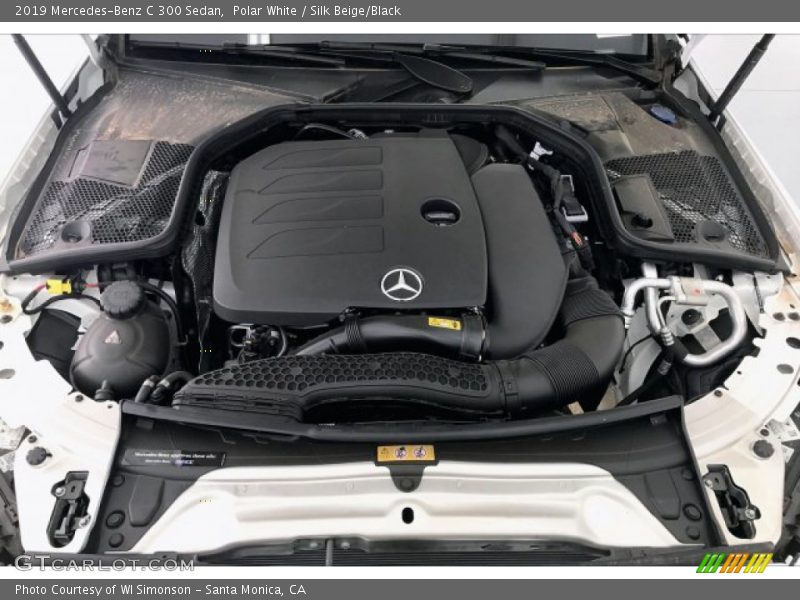Polar White / Silk Beige/Black 2019 Mercedes-Benz C 300 Sedan