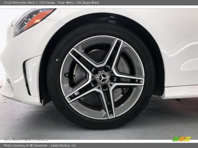 Polar White / Silk Beige/Black 2019 Mercedes-Benz C 300 Sedan