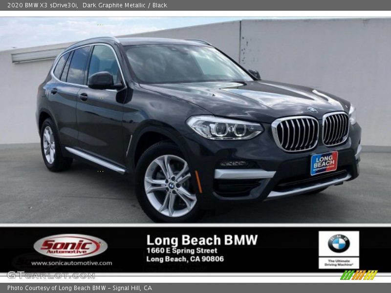 Dark Graphite Metallic / Black 2020 BMW X3 sDrive30i