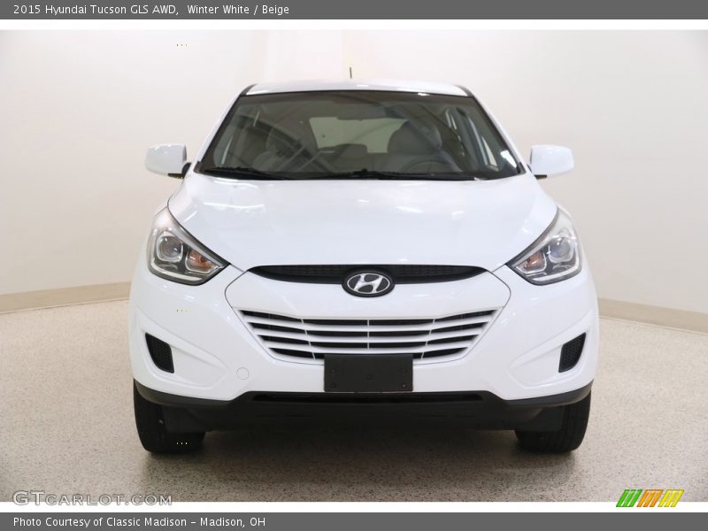 Winter White / Beige 2015 Hyundai Tucson GLS AWD