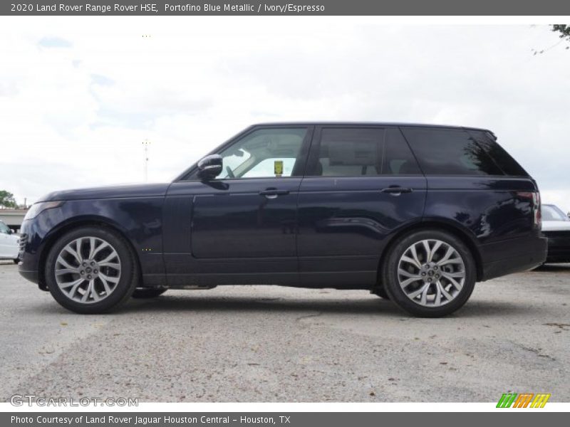 Portofino Blue Metallic / Ivory/Espresso 2020 Land Rover Range Rover HSE
