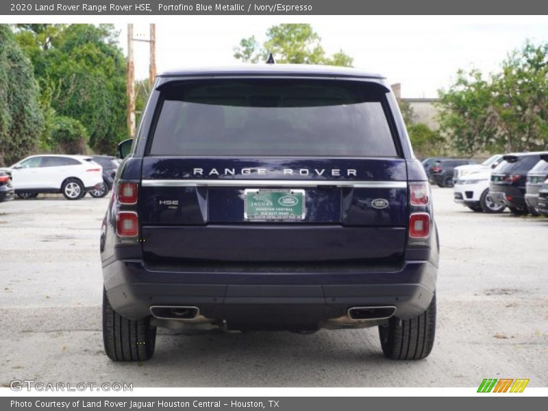 Portofino Blue Metallic / Ivory/Espresso 2020 Land Rover Range Rover HSE
