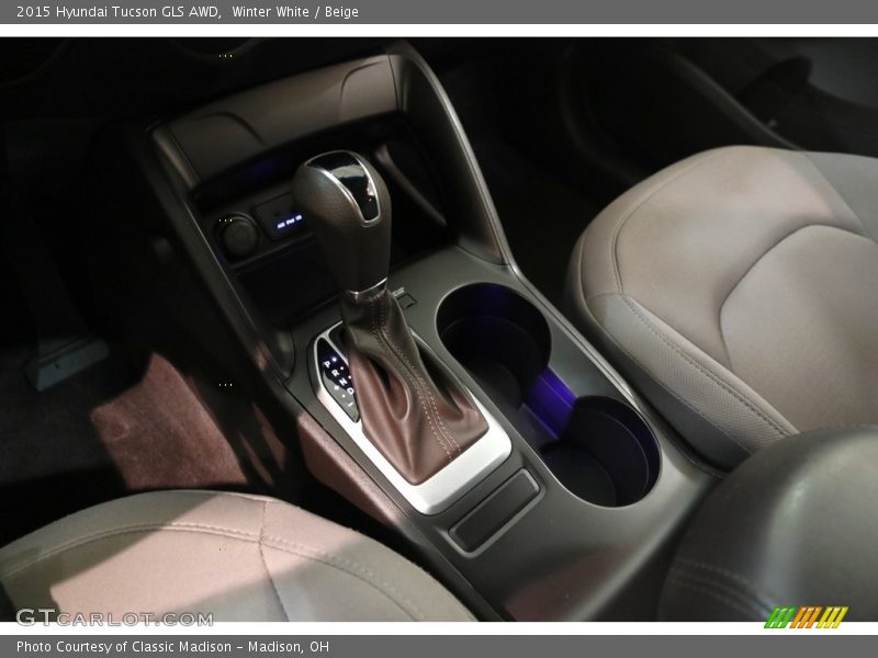 Winter White / Beige 2015 Hyundai Tucson GLS AWD