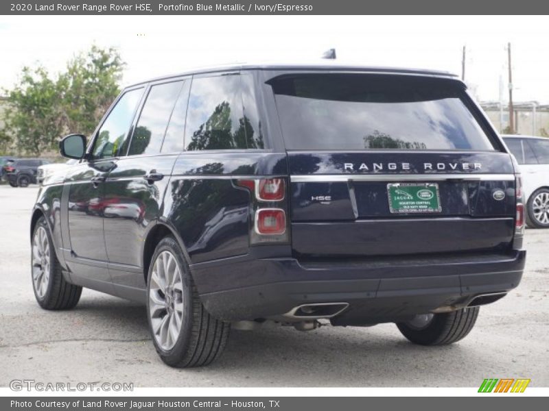 Portofino Blue Metallic / Ivory/Espresso 2020 Land Rover Range Rover HSE