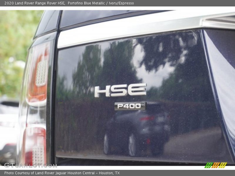 Portofino Blue Metallic / Ivory/Espresso 2020 Land Rover Range Rover HSE