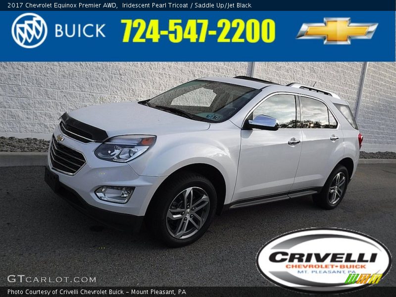 Iridescent Pearl Tricoat / Saddle Up/Jet Black 2017 Chevrolet Equinox Premier AWD