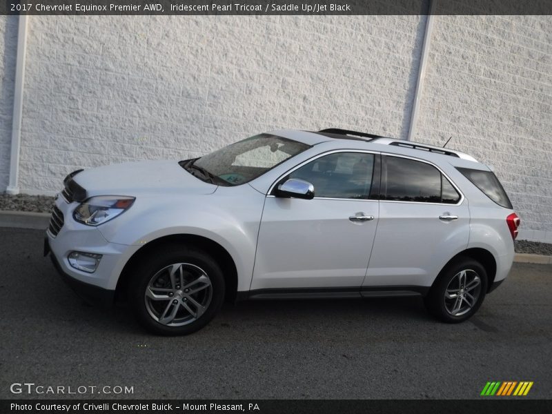 Iridescent Pearl Tricoat / Saddle Up/Jet Black 2017 Chevrolet Equinox Premier AWD