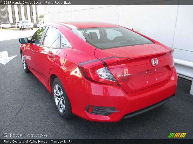 Rallye Red / Black 2017 Honda Civic LX Sedan