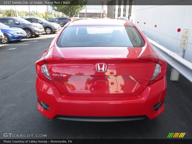 Rallye Red / Black 2017 Honda Civic LX Sedan