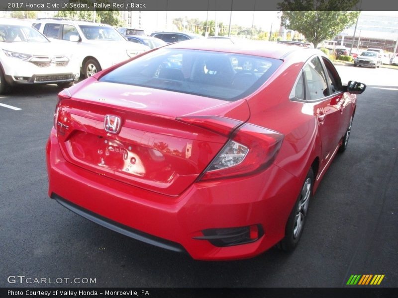 Rallye Red / Black 2017 Honda Civic LX Sedan