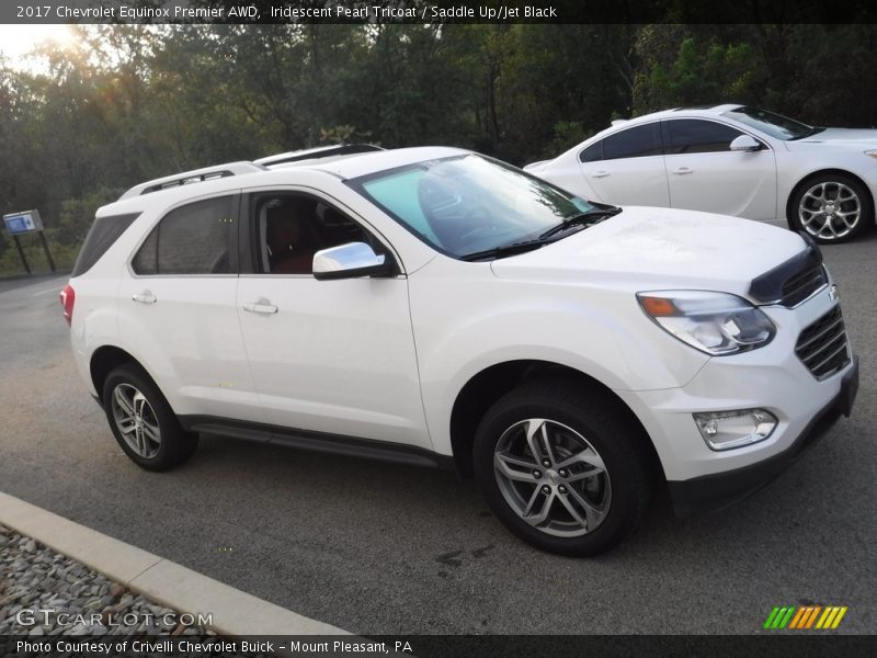 Iridescent Pearl Tricoat / Saddle Up/Jet Black 2017 Chevrolet Equinox Premier AWD