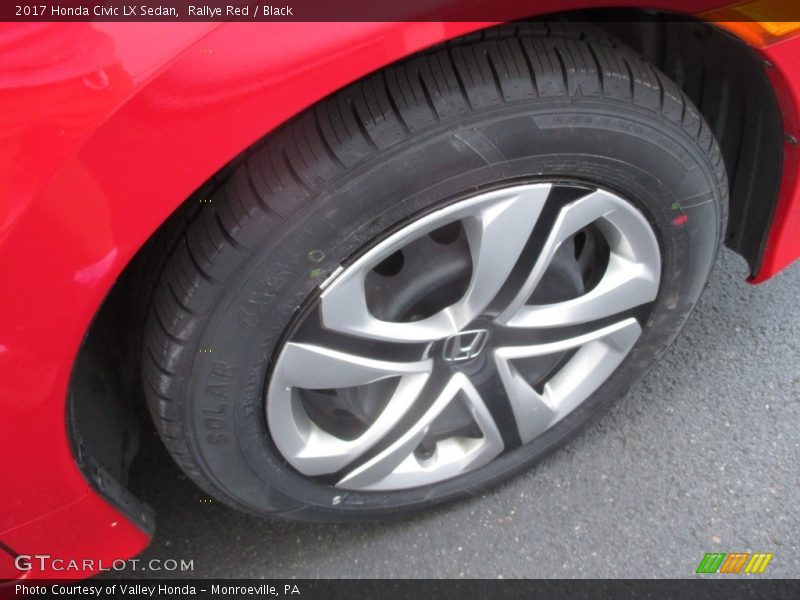 Rallye Red / Black 2017 Honda Civic LX Sedan