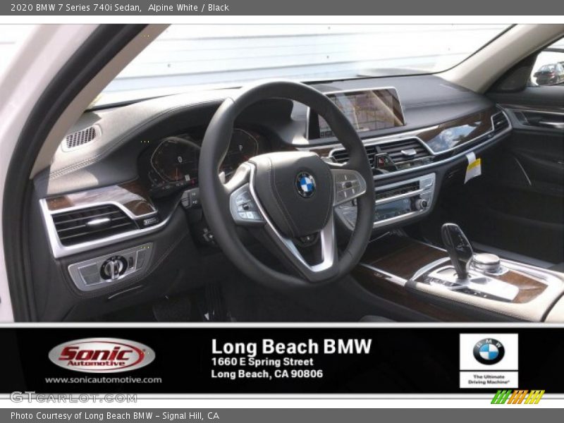 Alpine White / Black 2020 BMW 7 Series 740i Sedan