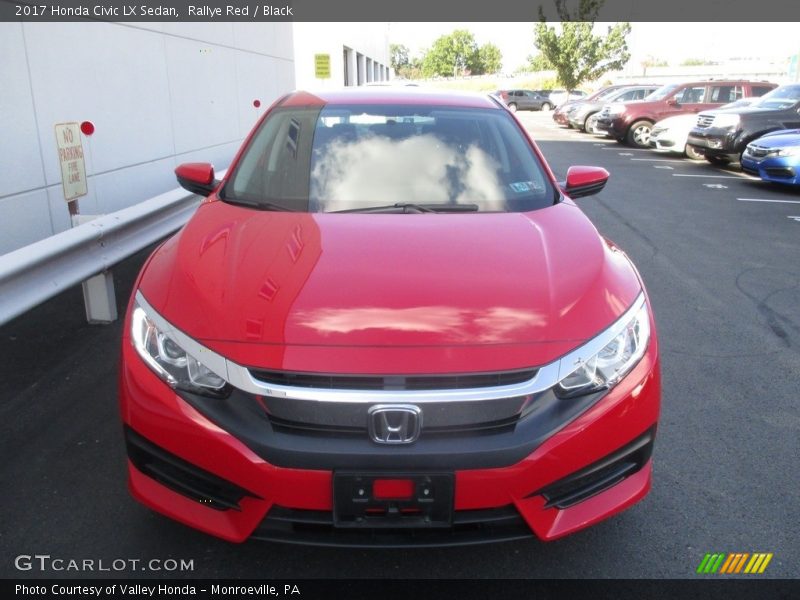 Rallye Red / Black 2017 Honda Civic LX Sedan