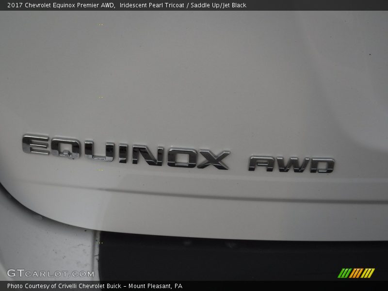 Iridescent Pearl Tricoat / Saddle Up/Jet Black 2017 Chevrolet Equinox Premier AWD