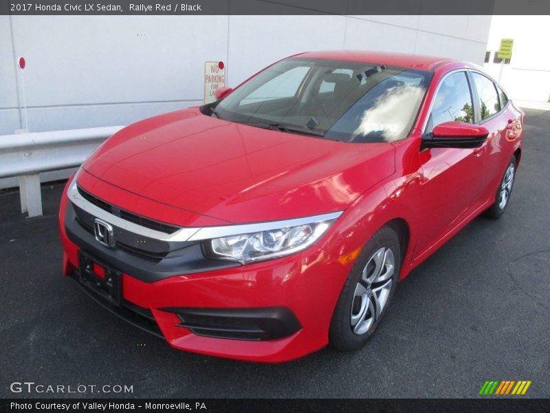 Rallye Red / Black 2017 Honda Civic LX Sedan