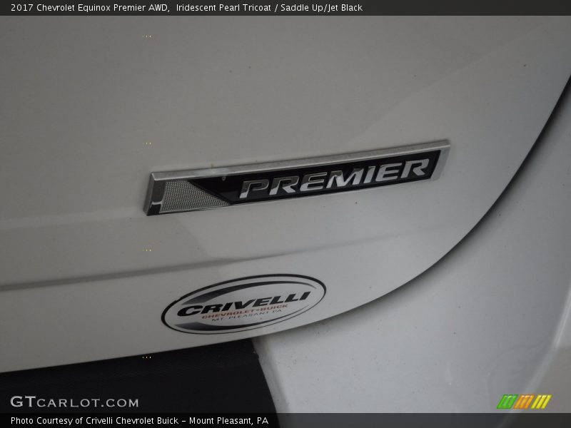 Iridescent Pearl Tricoat / Saddle Up/Jet Black 2017 Chevrolet Equinox Premier AWD