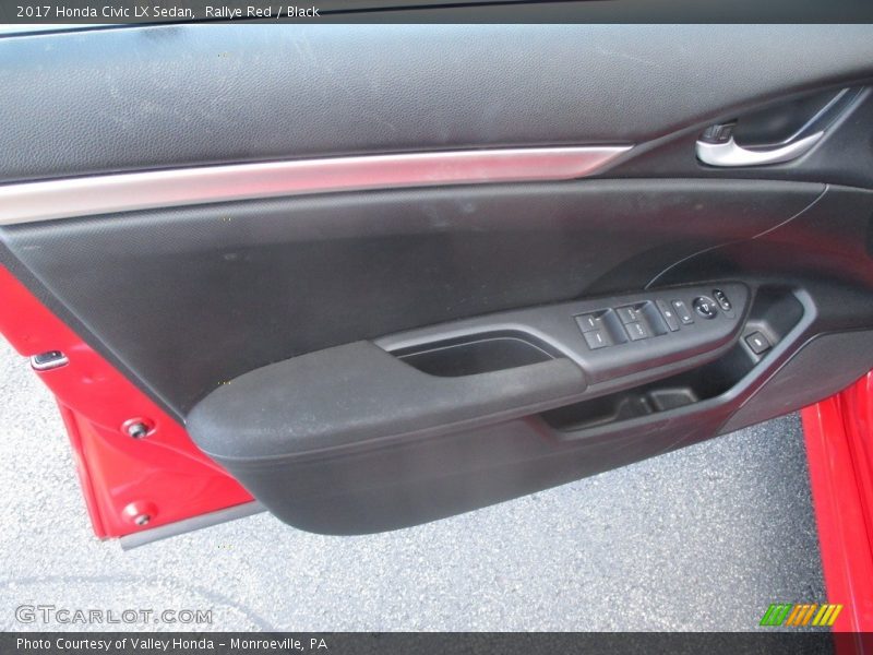 Rallye Red / Black 2017 Honda Civic LX Sedan