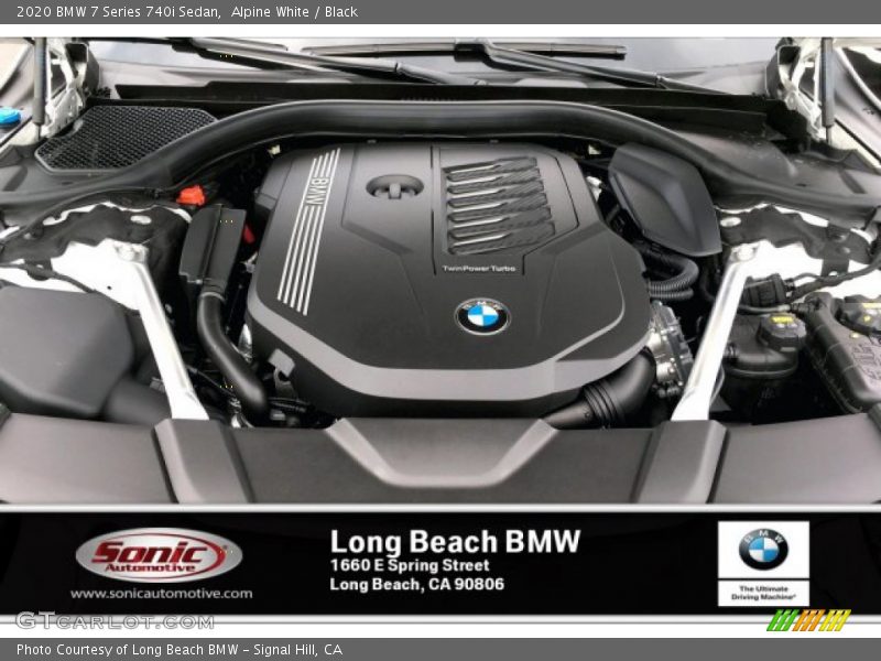 Alpine White / Black 2020 BMW 7 Series 740i Sedan