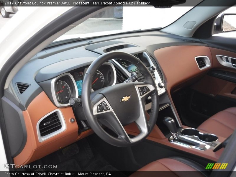 Iridescent Pearl Tricoat / Saddle Up/Jet Black 2017 Chevrolet Equinox Premier AWD