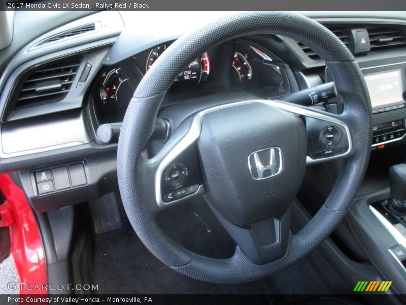 Rallye Red / Black 2017 Honda Civic LX Sedan